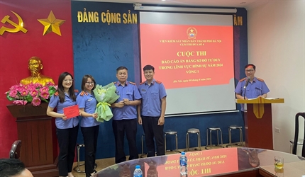 Cụm thi đua số 04 của Viện KSND thành phố Hà Nội tổ chức cuộc thi Báo...